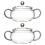 Glass Pot With Lid Heat Resistant Serving Dish 2pcs 7