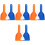 12Pcs Assorted Color Ice Durable PP Kitchen Frost 5