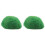2Pcs Light Green Artificial Moss Pebble Fish Tank Ornament 4