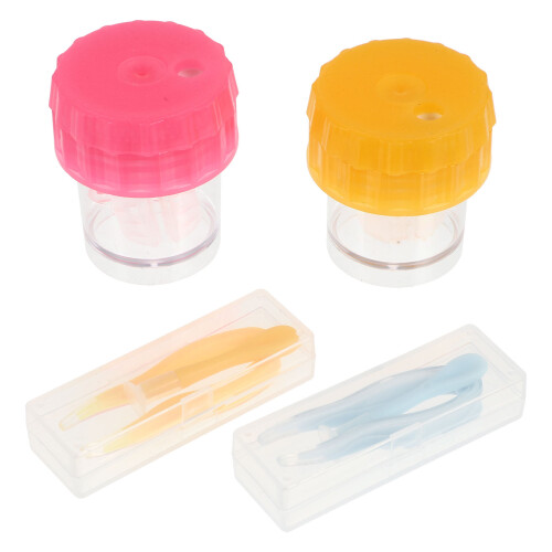6 Sets Portable Lens Cleaning Box Manual Rotatable Design 1