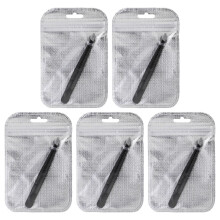 15Pcs Women Eyebrow Curlers Black Portable Tweezers for Makeup Use