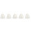 5Pcs White Felt Sauna Hats Women Thickened Durable Bath Caps 8