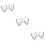 3Pcs Women’s White Detachable False Collar Blouse Shirt Attachments 11