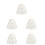 5Pcs White Felt Sauna Hats Women Thickened Durable Bath Caps 6