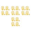 16Sets Oversized Gold Plated Earring Backs Hole Protector Comfort Fit 8