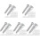 250Sets Self-Tapping Drywall Screws and Plastic Anchors Kit Silver 4