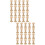 40Pcs Unfinished Wooden Spools Light Yellow DIY Craft Sewing Tools 7