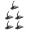 5Pcs Stable Black Plastic Model Display Stands for Airplane Collectors 10