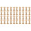 40Pcs Unfinished Wooden Spools Light Yellow DIY Craft Sewing Tools 2