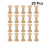 40Pcs Unfinished Wooden Spools Light Yellow DIY Craft Sewing Tools 8