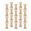 40Pcs Unfinished Wooden Spools Light Yellow DIY Craft Sewing Tools 9