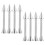 40Pcs Silver Aluminum Cake Decorating Tips Set Stable Cone Holder 2