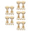 50Pcs Golden Rivet Screw Set for Scrapbooking Binding 4