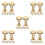 50Pcs Golden Rivet Screw Set for Scrapbooking Binding 8