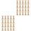 40Pcs Unfinished Wooden Spools Light Yellow DIY Craft Sewing Tools 3
