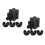 400Pcs Foldable Black Paper Chocolate Cups Ideal for Gift and Dessert 5