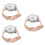 3Pièces Adolescentes Cuir Quartz Rose Design Chat 9