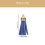 400Pcs Blue Tassels Bulk for Crafting Keyring Decorations DIY 10