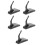 5Pcs Stable Black Plastic Model Display Stands for Airplane Collectors 7
