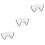 3Pcs Women’s White Detachable False Collar Blouse Shirt Attachments 7