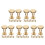 50Pcs Golden Rivet Screw Set for Scrapbooking Binding 9