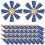 400Pcs Blue Tassels Bulk for Crafting Keyring Decorations DIY 1