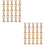 40Pcs Unfinished Wooden Spools Light Yellow DIY Craft Sewing Tools 6