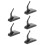 5Pcs Stable Black Plastic Model Display Stands for Airplane Collectors 8