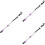 3Pcs Golf Stroke Counters Beaded Chain White ABS Nylon Material 8