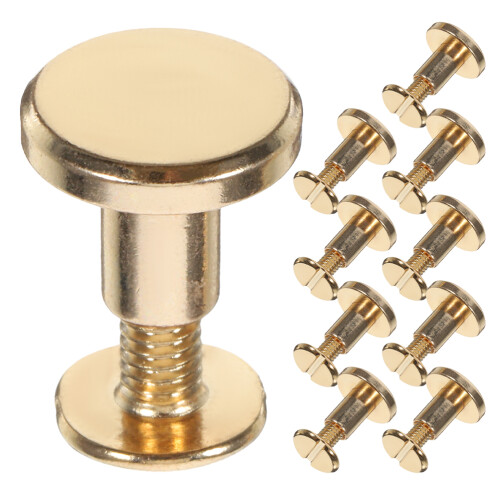 50Pcs Golden Rivet Screw Set for Scrapbooking Binding 2