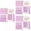 3Sets Handmade DIY PU Bag Material Violet Durable Supplies 6