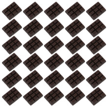 60Pcs Mini Chocolates Model Coffee Color DIY Craft Decoration Props