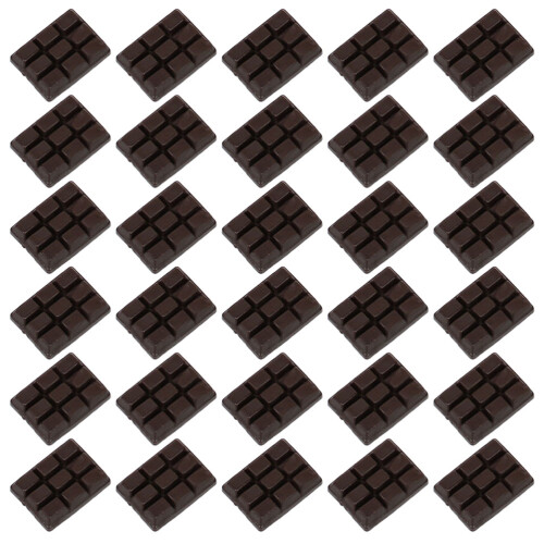 60Pcs Mini Chocolates Model Coffee Color DIY Craft Decoration Props