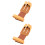 2Stk 3-Finger Jagdhandschuhe Leder Strapazierfähig Mit Gürtel 4