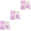 3Sets Handmade DIY PU Bag Material Violet Durable Supplies 5