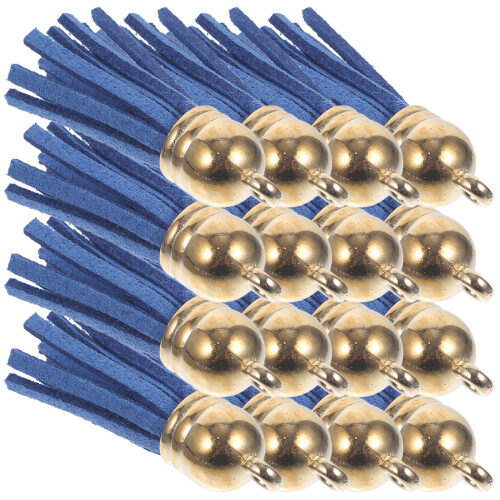 400Pcs Blue Tassels Bulk for Crafting Keyring Decorations DIY 1