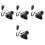 4Sets Wireless Pa System Car Alarm with Recording Plastic Black 5