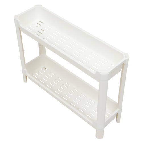 1Pc White Plastic Bathroom Corner Rack PP Home Storage Shelf