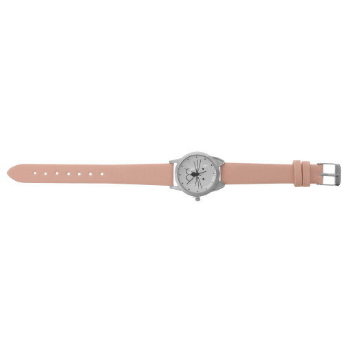 3Pièces Adolescentes Cuir Quartz Rose Design Chat 1