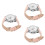 3Pièces Adolescentes Cuir Quartz Rose Design Chat 8