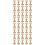 40Pcs Unfinished Wooden Spools Light Yellow DIY Craft Sewing Tools 5