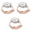 3Pièces Adolescentes Cuir Quartz Rose Design Chat 5