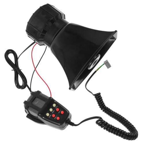 4Sets Wireless Pa System Car Alarm with Recording Plastic Black 1