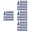 400Pcs Blue Tassels Bulk for Crafting Keyring Decorations DIY 7