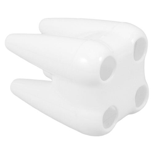 5Pcs Tooth Shape Toothbrush Holder White Ps Cute Bathroom Organizer 1