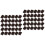 60Pcs Mini Chocolates Model Coffee Color DIY Craft Decoration Props 6