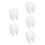 5Pcs Tooth Shaped Toothbrush Holder Storage Bucket Desktop Decor 10