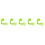 250Pcs Green Plastic Fire Extinguisher Tie Belt Flexible Hose Fixing 11