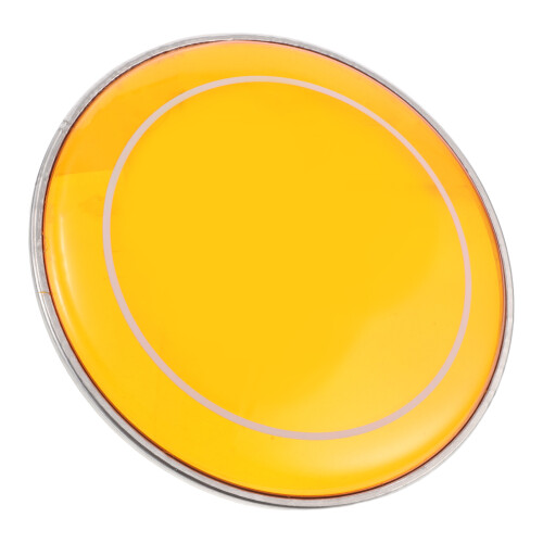 4Pcs Orange Drum Head Replacement Polyester Metal Drum Skin Covers 1