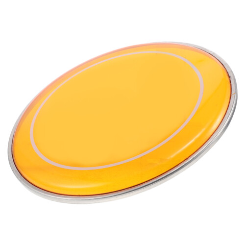 4Pcs Orange Drum Head Replacement Polyester Metal Drum Skin Covers 2